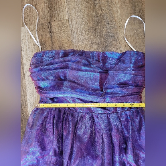 Strapless Shimmering Purple Gown - Picture 13 of 15